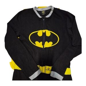 Batman Union One Piece Zip Up Suit, Adult Size Small